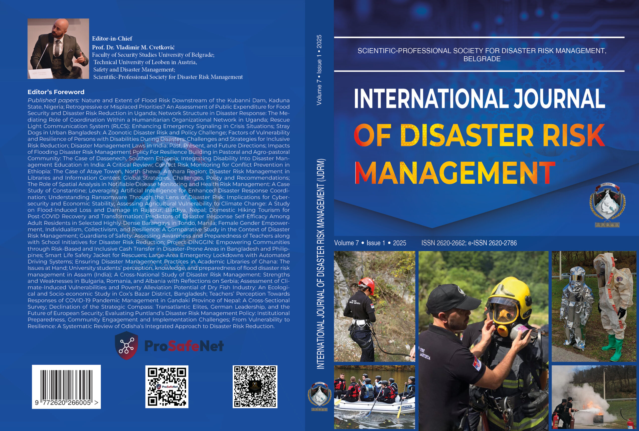 International Journal of Disaster Risk Management (IJDRM), Vol. 7, No. 1